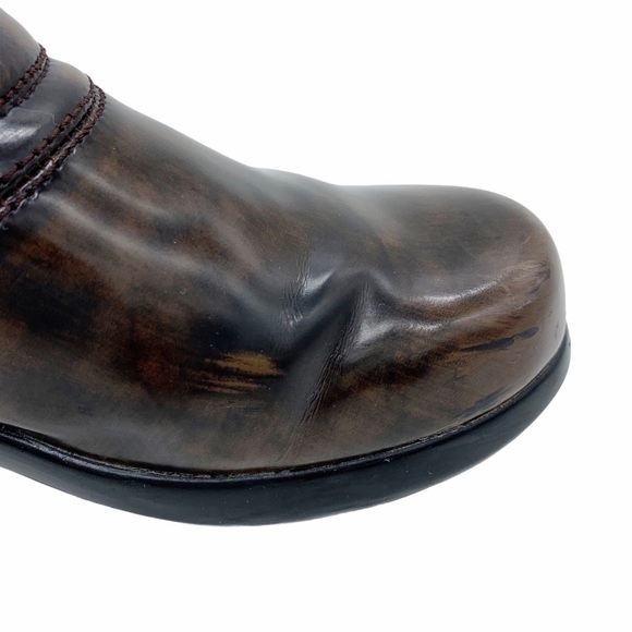 Ariat Sutter Baker Brown Leather Non Slip Clogs - Picture 6 of 13